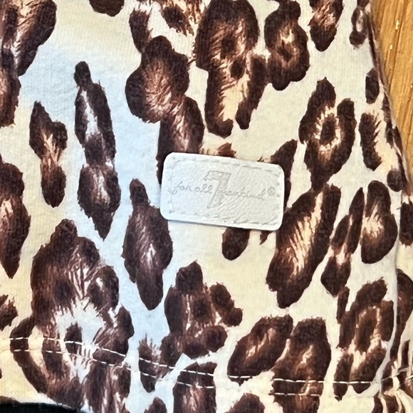 Girls leopard denim 7 for all mankind set. - Picture 2 of 5